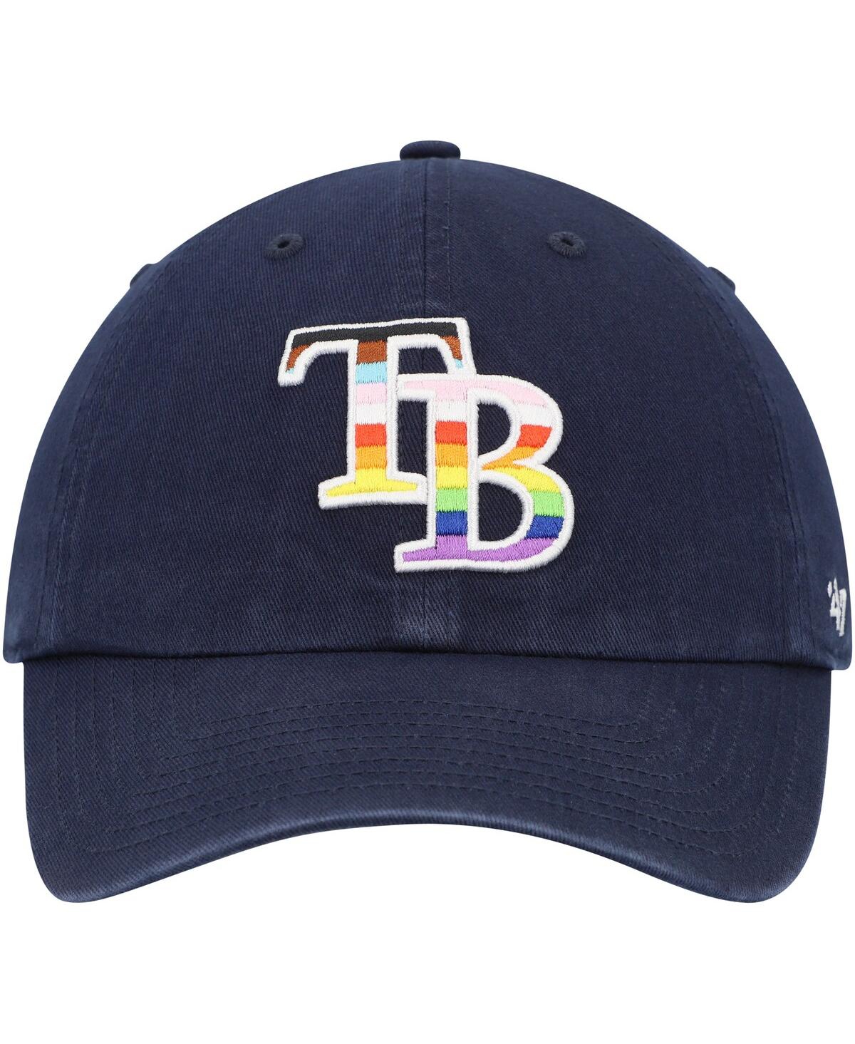 Men's '47 BrandTampa Bay Rays Team Pride Clean Up Adjustable Hat - Navy