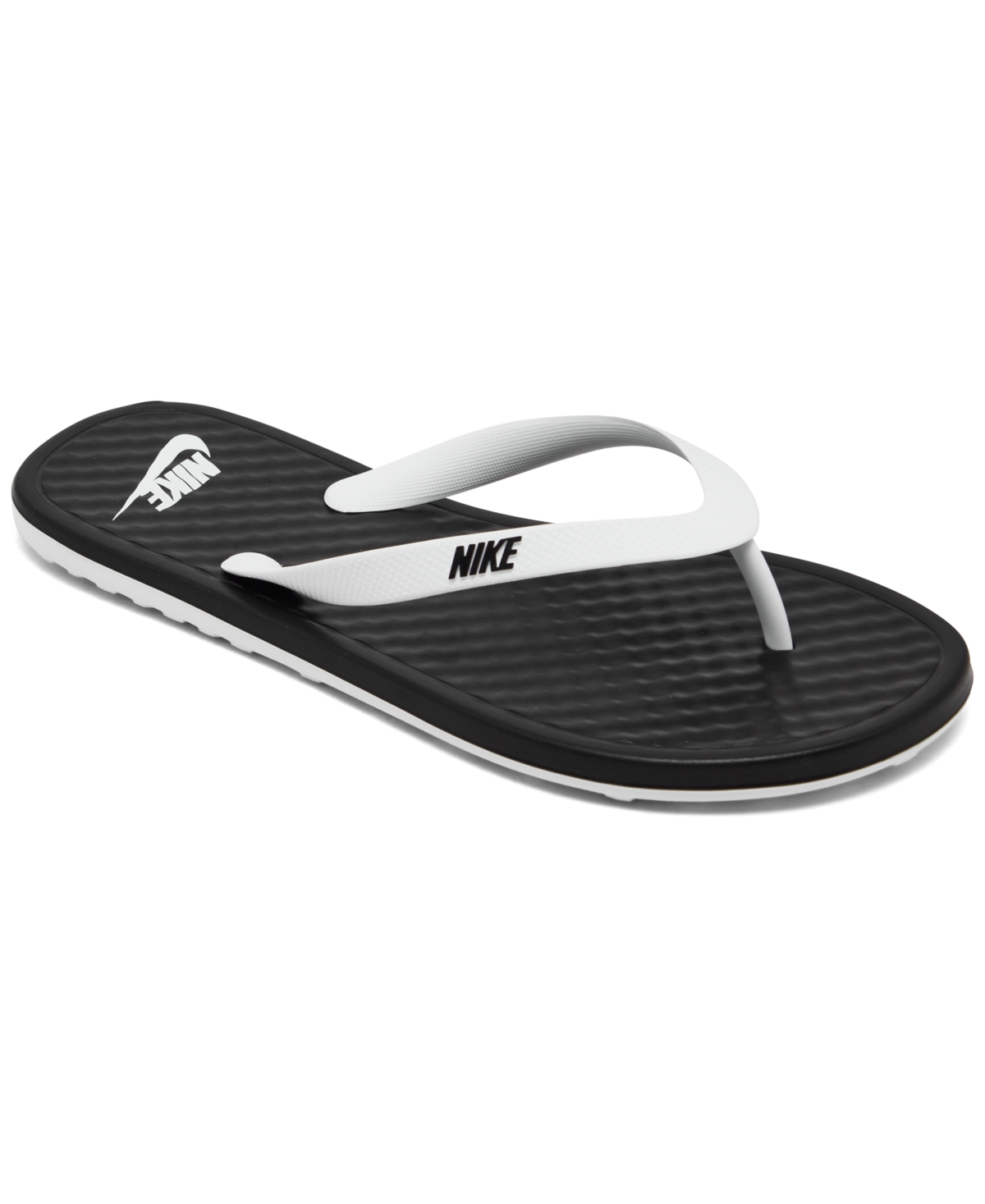 Shop Nike Women's On Deck Slide Sandals From Finish Line In White
