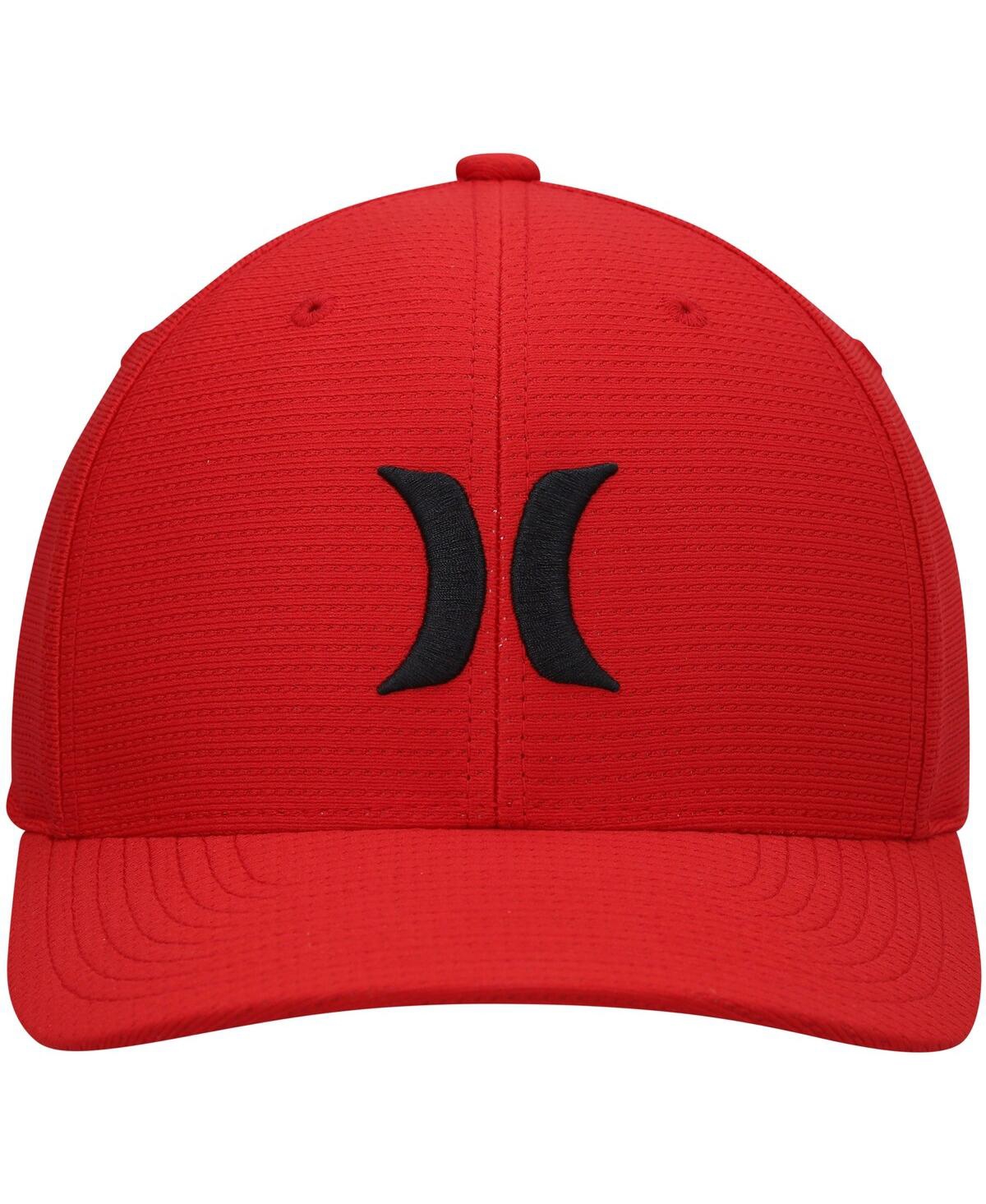 Shop Hurley Men's  Red H2o-dri Pismo Flex Fit Hat