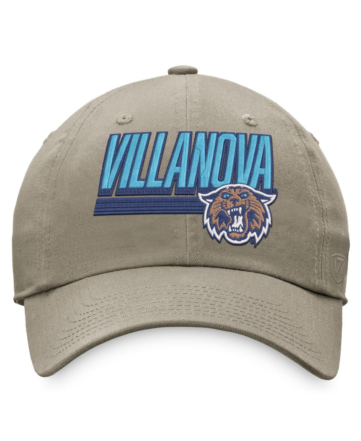 Shop Top Of The World Men's  Khaki Villanova Wildcats Slice Adjustable Hat
