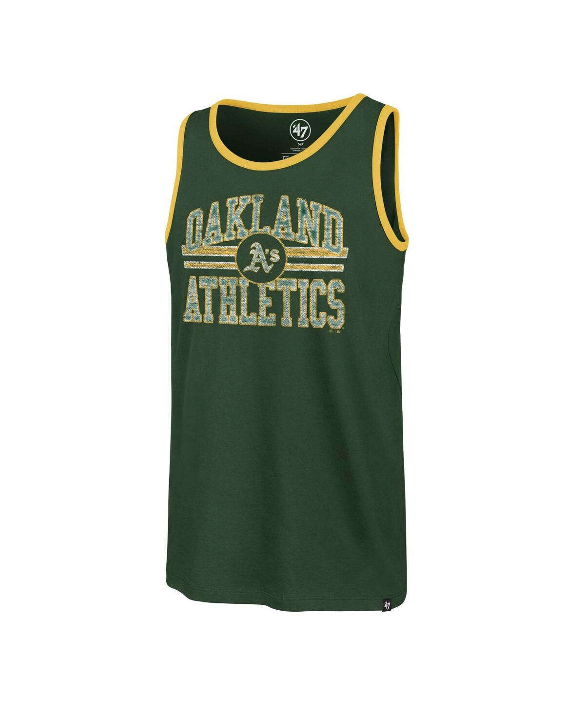 Shop 47 Brand Men's ' Green Oakland Athletics Winger Franklin Tank Top