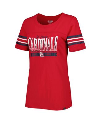 Women's Red St. Louis Cardinals Team Stripe T-shirt