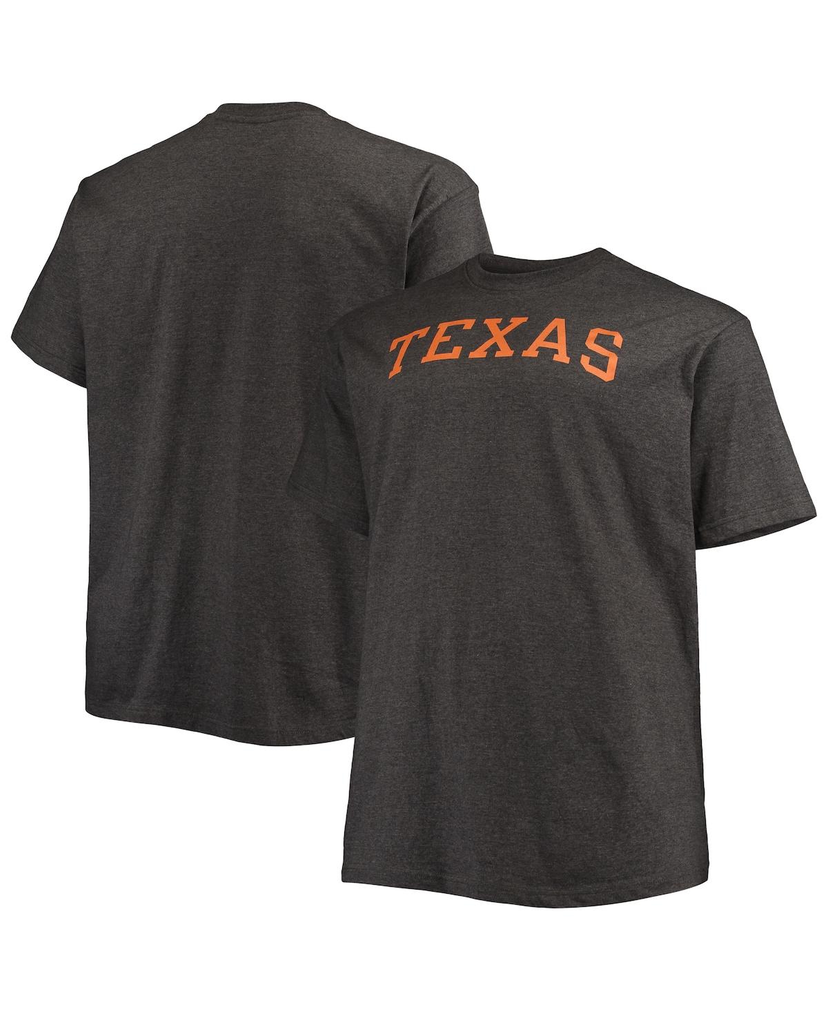 Men's ChampionTexas Longhorns Big and Tall Arch Team Logo T-shirt - Heathered Charcoal