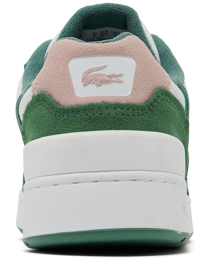 Lacoste Women's T-Clip Leather and Suede Casual Sneakers from Finish Line -  Macy's