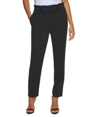 DKNY - Women's High-Rise Snap-Tab Skinny Pants