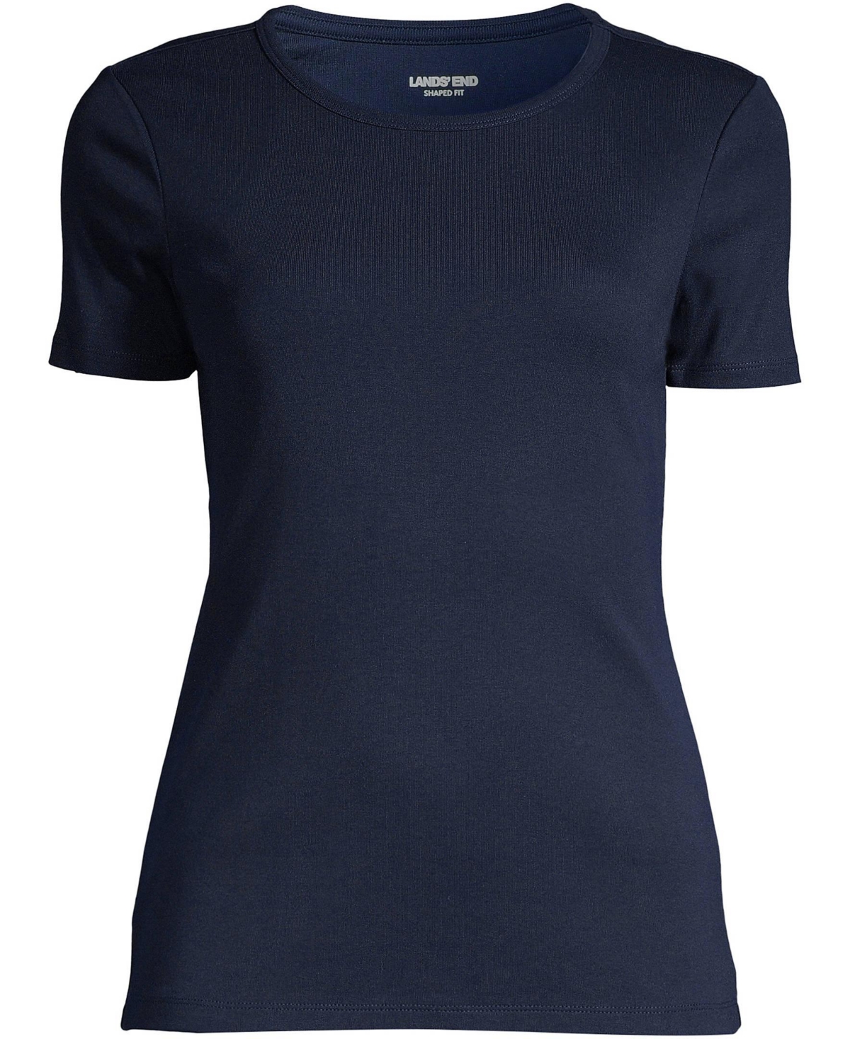 Lands' End Women's Petite Cotton Rib T-shirt