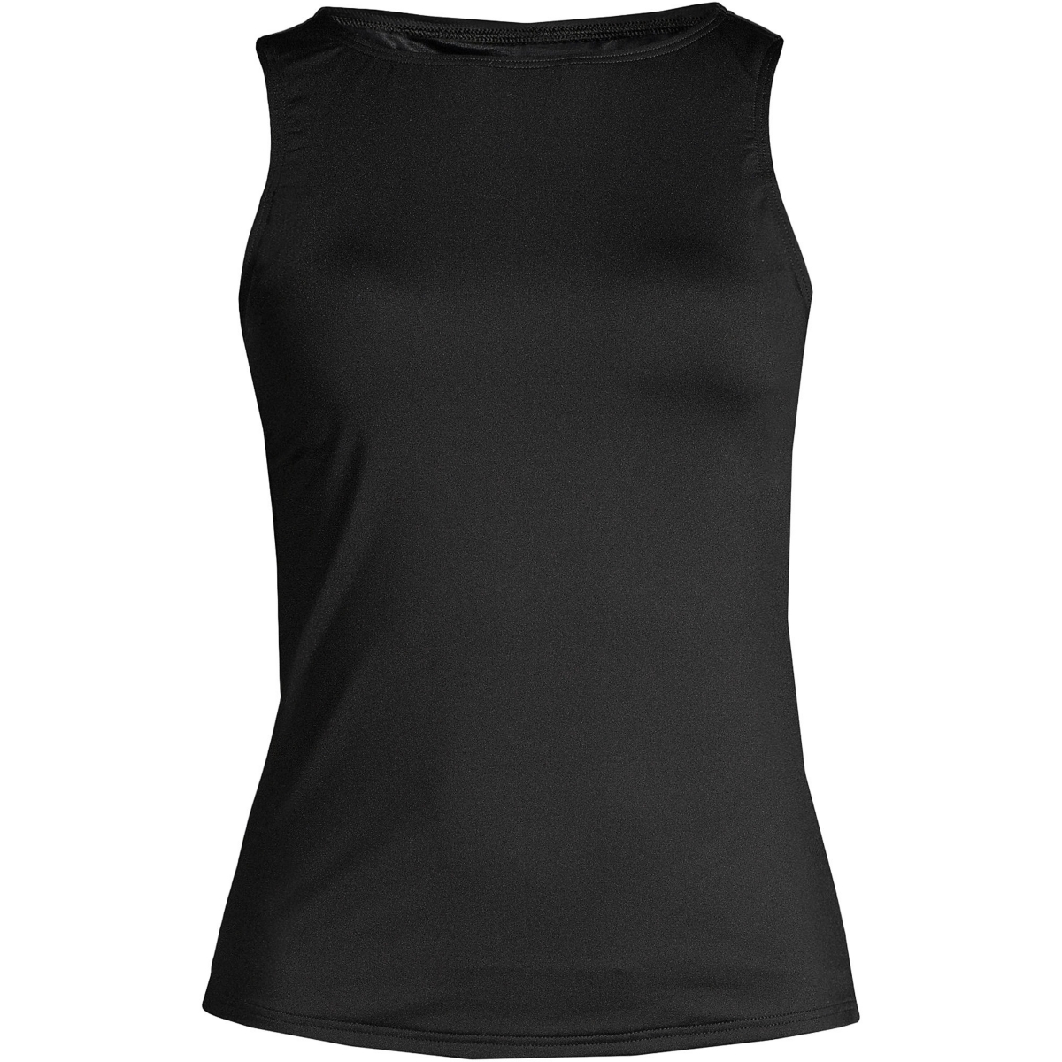 Lands' End Plus Size Chlorine Resistant High Neck Upf 50 Sun Protection Modest Tankini Swimsuit Top