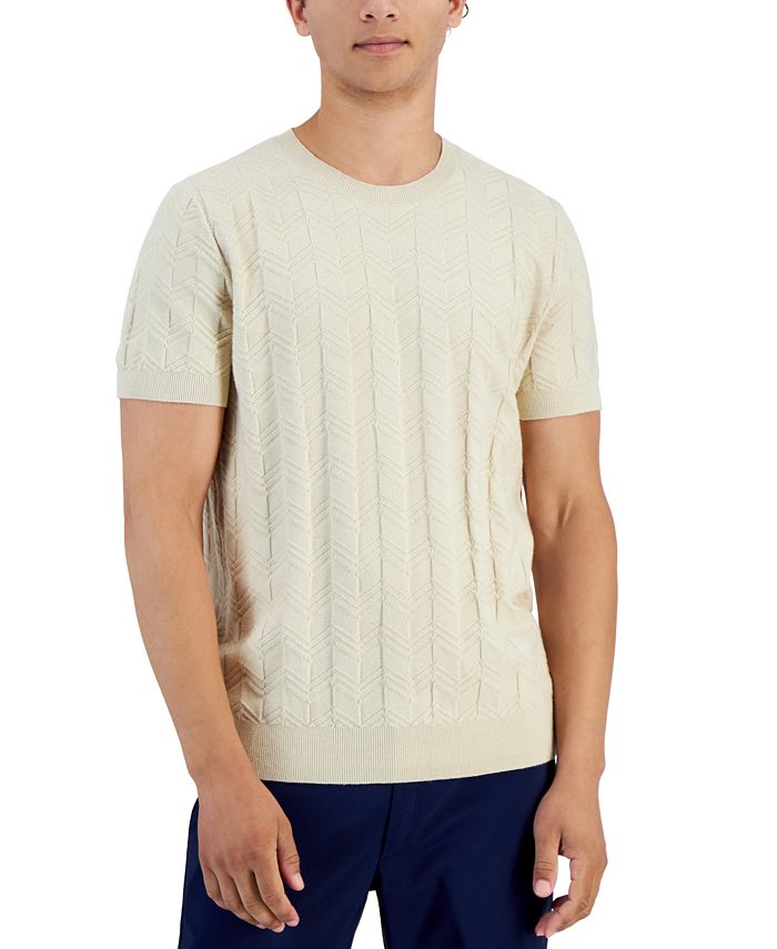 Alfani men's mock discount collar textured top coat