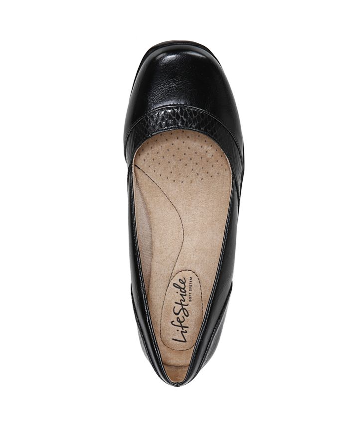 LifeStride Notorious Ballerine Donna In Pelle Sintetica Marrone, Taglia 37 - Scarpe Flat Con Plantare Active Arch E Sistema Comfort Soft