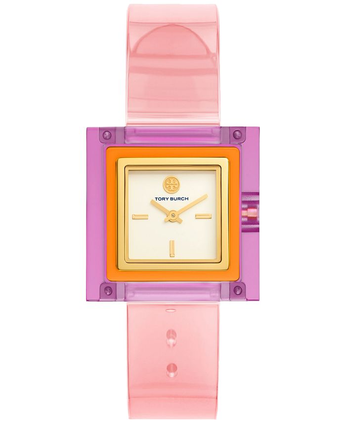Tory Burch Women's The Sedgwick Pink Polyurethane Strap Watch 33mm &  Reviews - All Watches - Jewelry & Watches - Macy's
