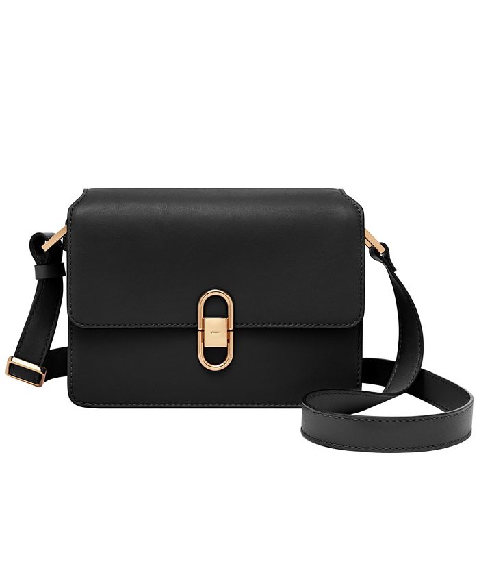 Dior Messenger Crossbody Smooth Leather Lock Bag, Black, NEW