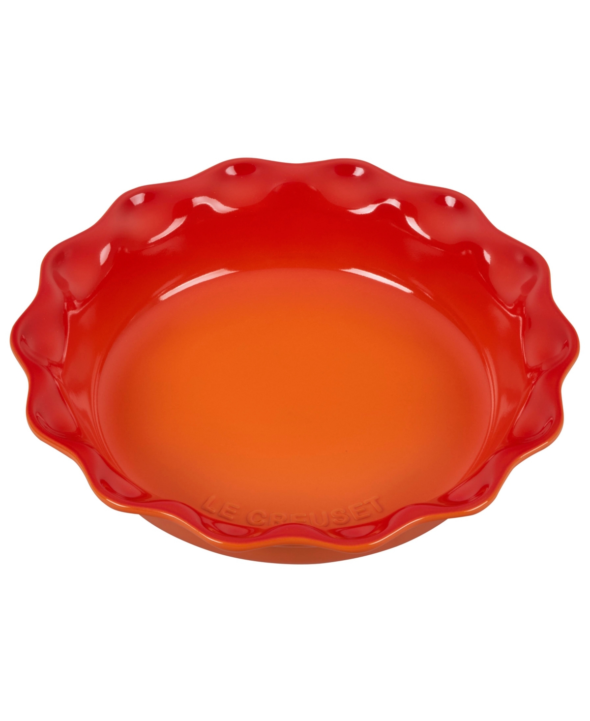 Le Creuset 9" Stoneware Pie Dish In Red