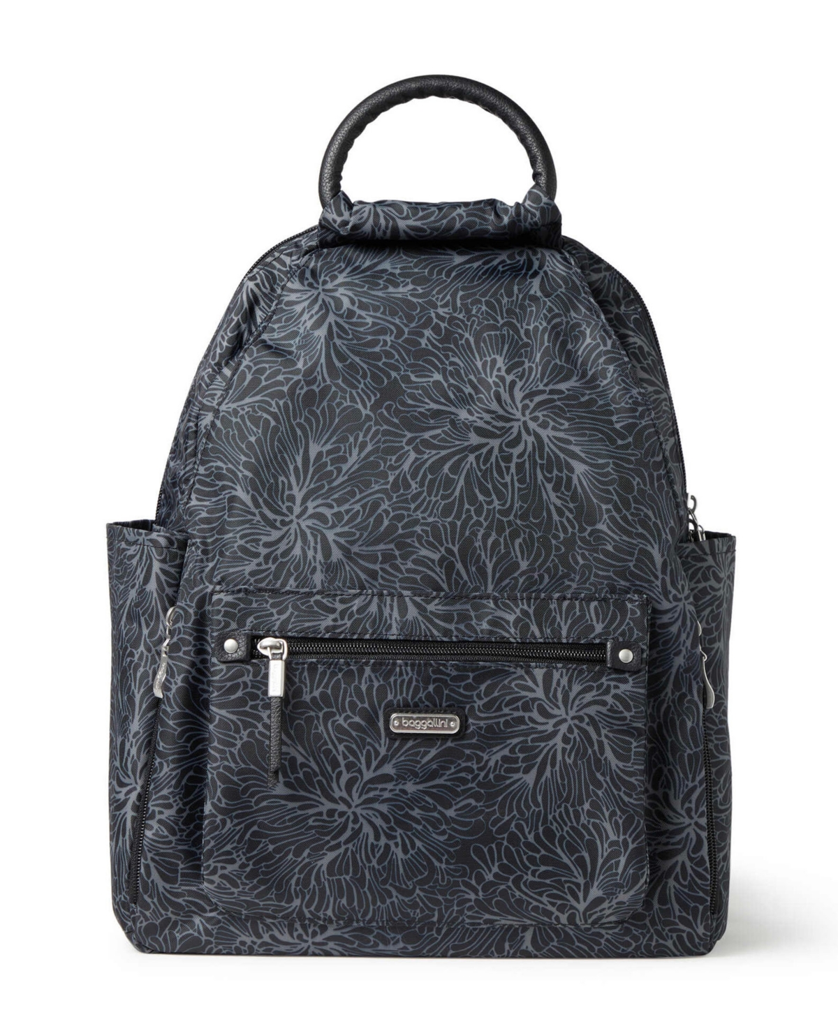 Baggallini All Day With Wristlet Backpack In Midnight Blossom