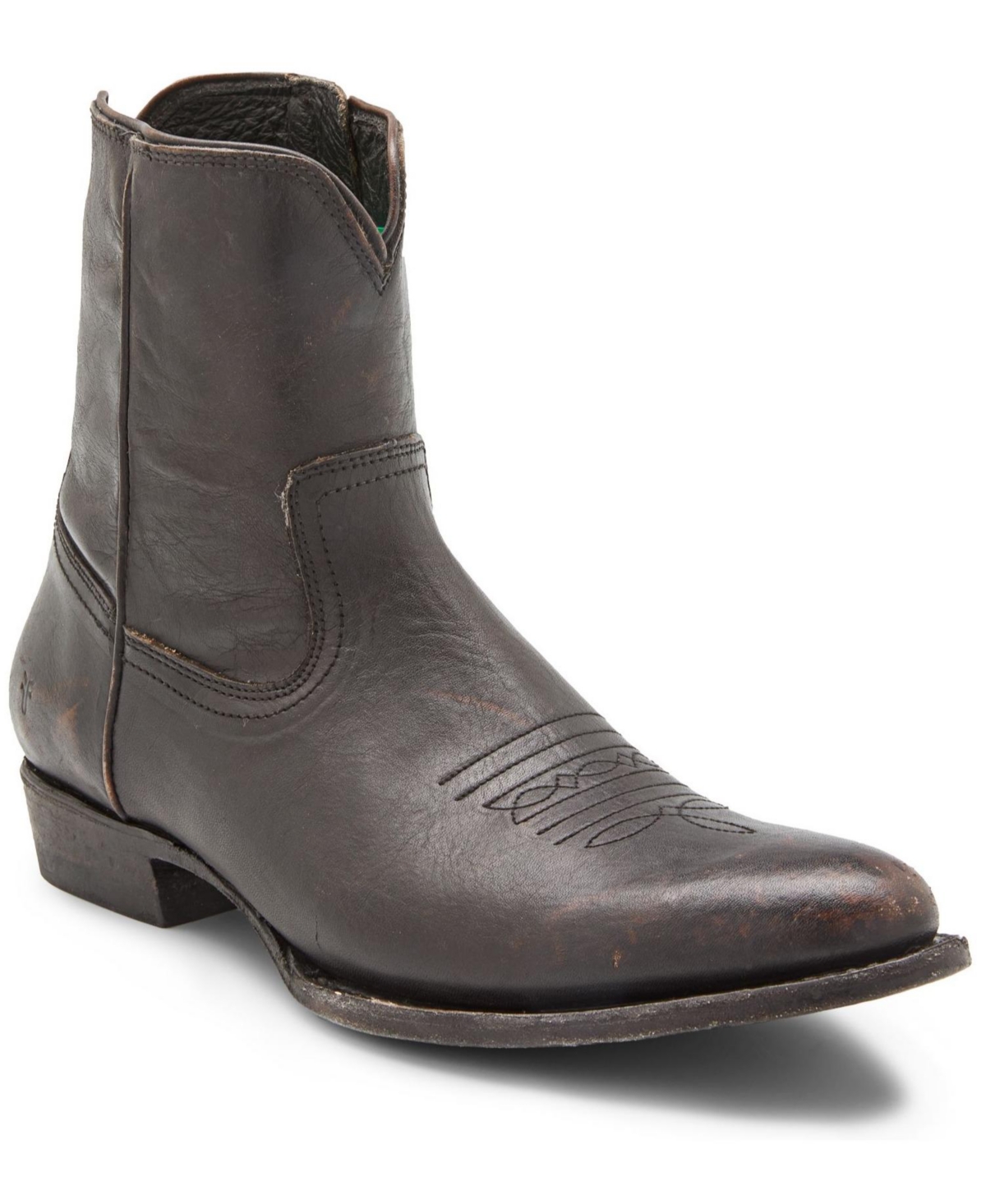 Frye Men's Austin Side-zip Leather Boots In Black Leather