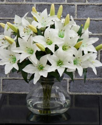 16"H Lily Silk Arrangement