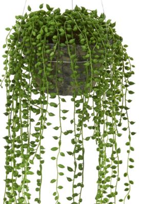 String of Pearl Artificial Plant Hanging Basket