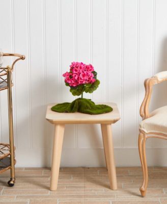 4-Pc. Geranium UV-Resistant Indoor/Outdoor Artificial Bush Set