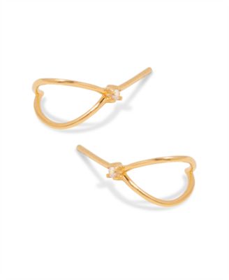 White Topaz 14K Gold-Plated Vermeil Tinsley Earrings
