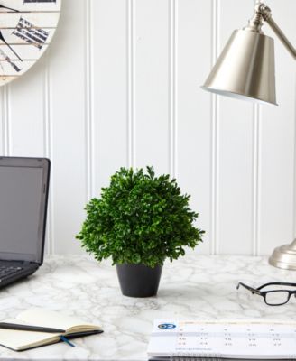 Boxwood Topiary Artificial Plant, Indoor and Outdoor