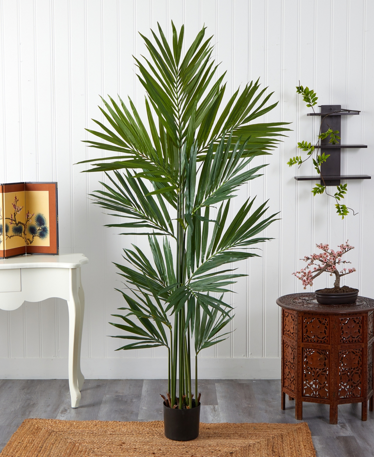 NEARLY NATURAL 7' KENTIA PALM SILK TREE 