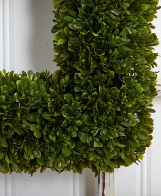 17" Tea Leaf Square Wreath