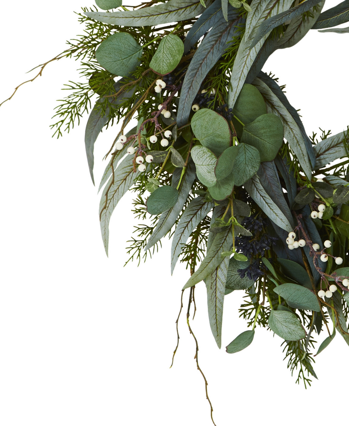 Nearly Natural Eucalyptus & Mixeds Artificial Wreath