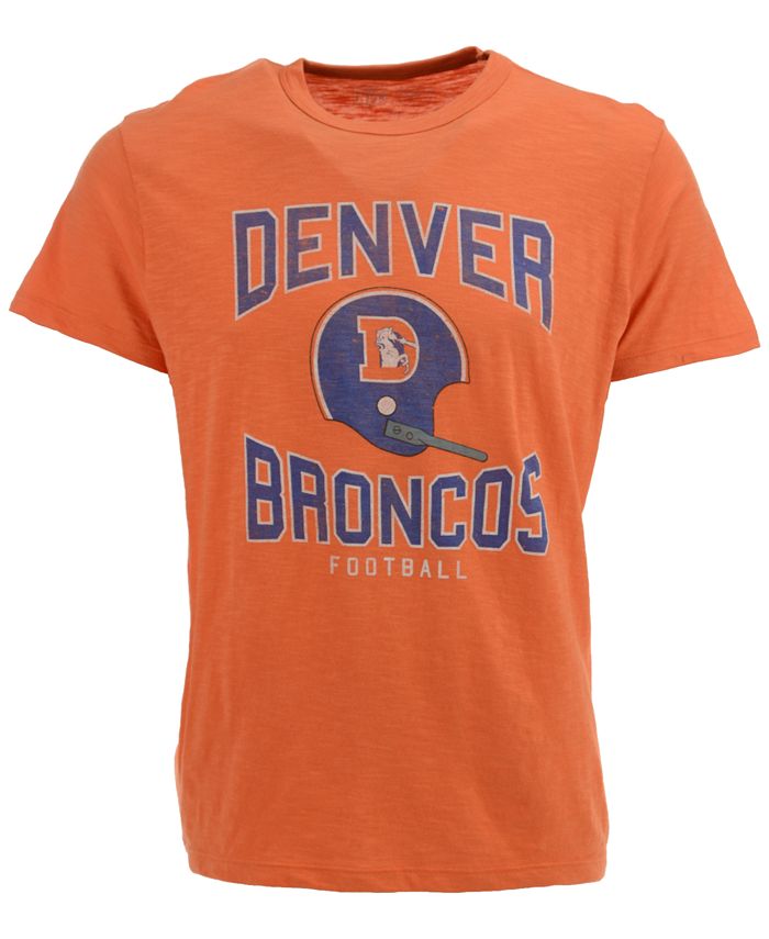 '47 Brand Men's Denver Broncos Retro Logo Scrum T-Shirt - Macy's
