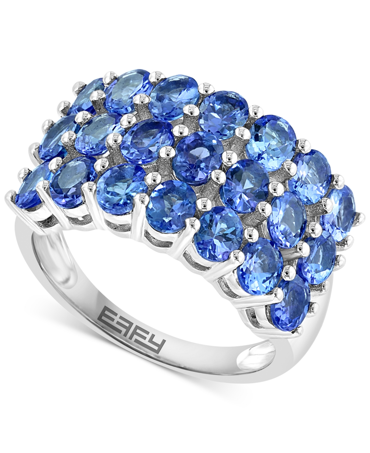 Effy Collection Effy Tanzanite Matrix Cluster Ring (2-5/8 Ct. T.w.) In Sterling Silver