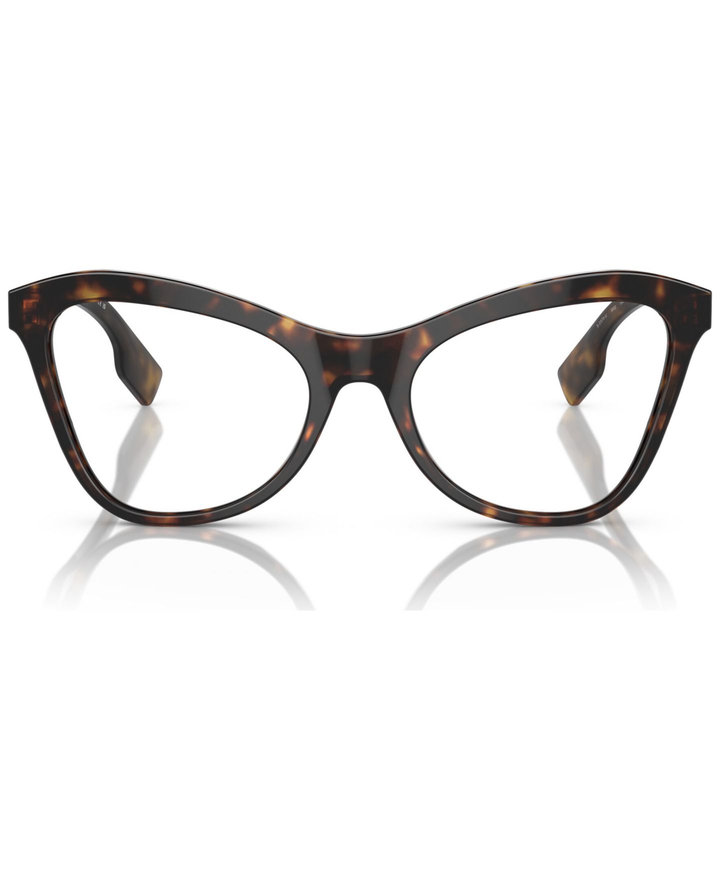 Женские очки Burberry Woman Cat Eye Plastic BE2373U Angelica Eyeglasses, цвет: Тёмный гавана — фото 2