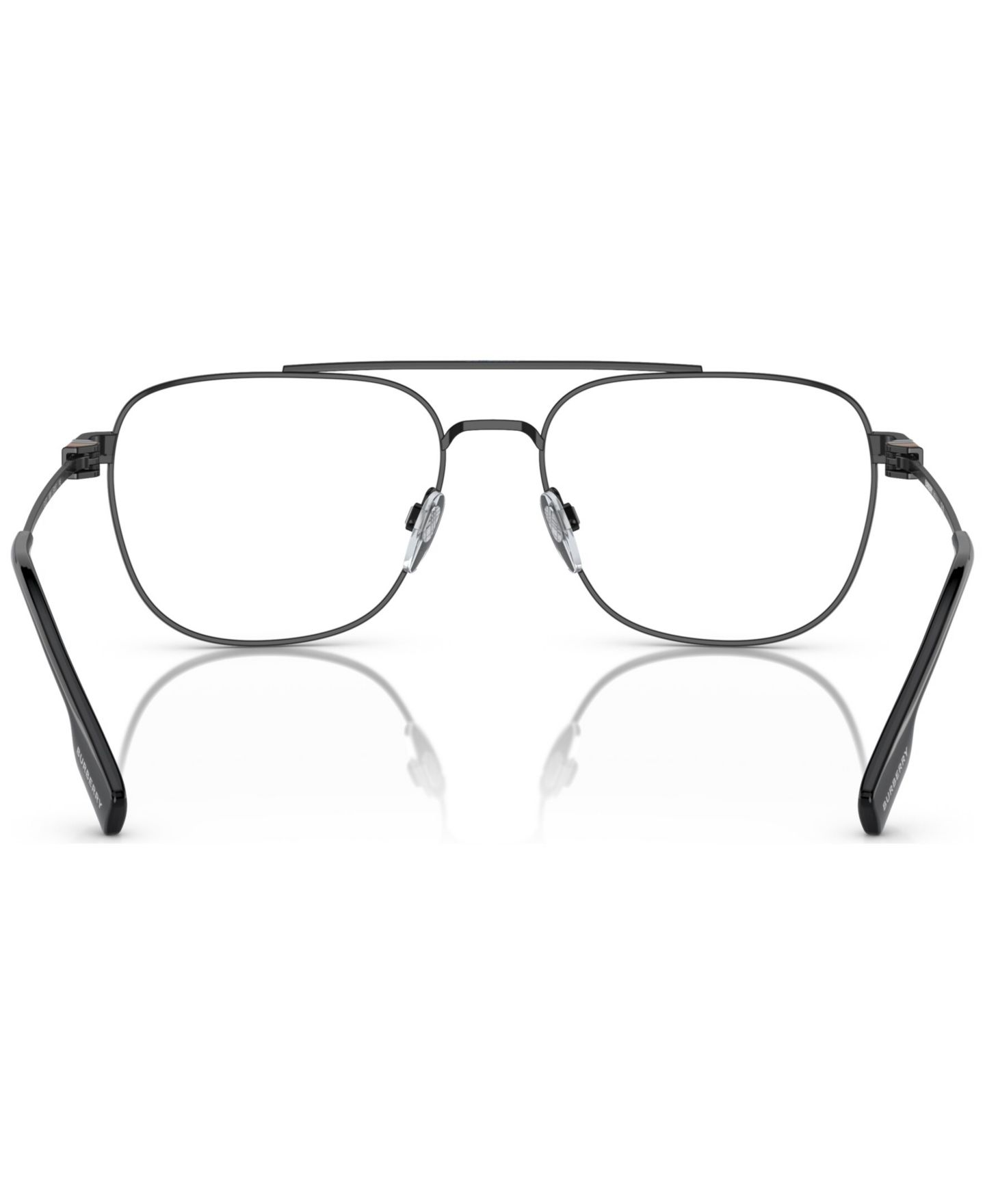 Мужские очки Burberry Man Square Metal BE1377 Michael Eyeglasses, цвет: Чёрный — фото 4