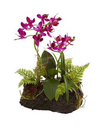 Nearly Natural - 2-Pc. Orchid Island Artificial Arrangement Set