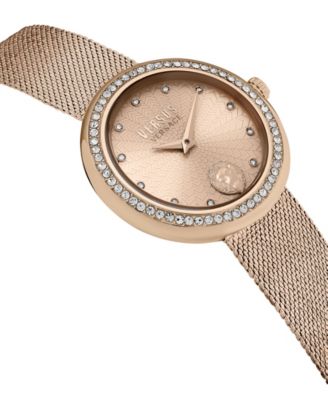 Lea Women's 2 Hand Quartz Movement and Ion Plating Rose Gold-Tone Bracelet Watch 35mm