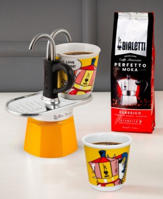Set Mini Express R Lichtenstein Plus 2 Bicc. 2.8 OZ Coffeemaker