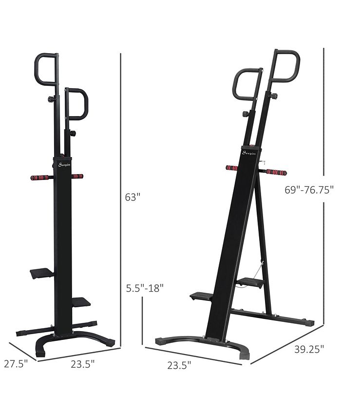 Soozier Folding Vertical Climber Exercise Machine, Height Adjustable