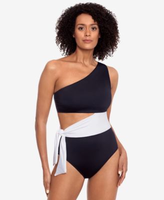 Lauren Ralph Lauren - Cutout One-Shoulder One-Piece Swimsuit