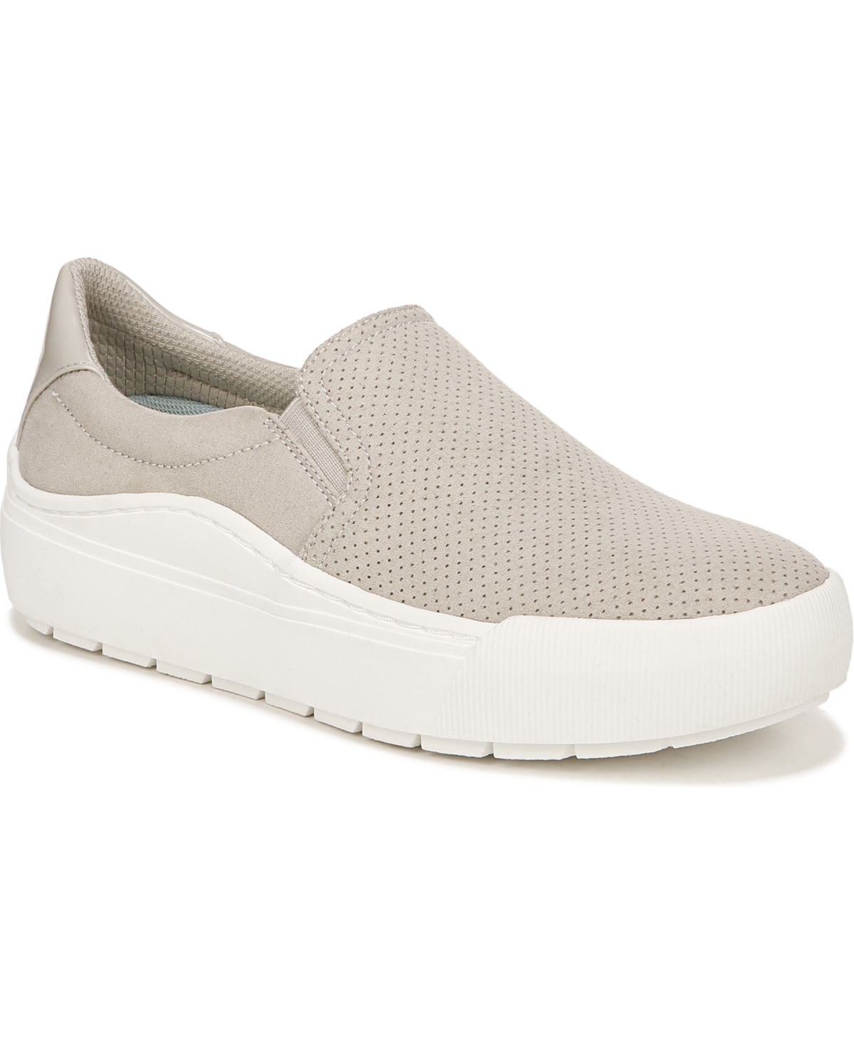 Dr. Scholl's Women's Time Slip On Slip-ons Women's Shoes In Oyster Microfiber