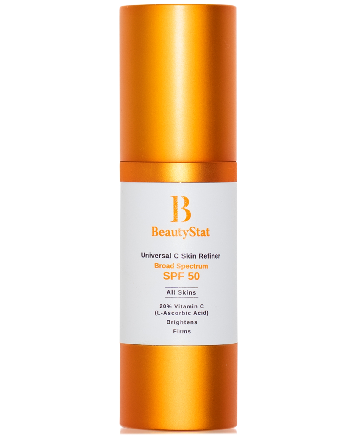 Shop Beautystat Universal C Skin Refiner 20% Vitamin C Brightening Serum + Spf 50 Mineral Sunscreen, 1oz. In No Color