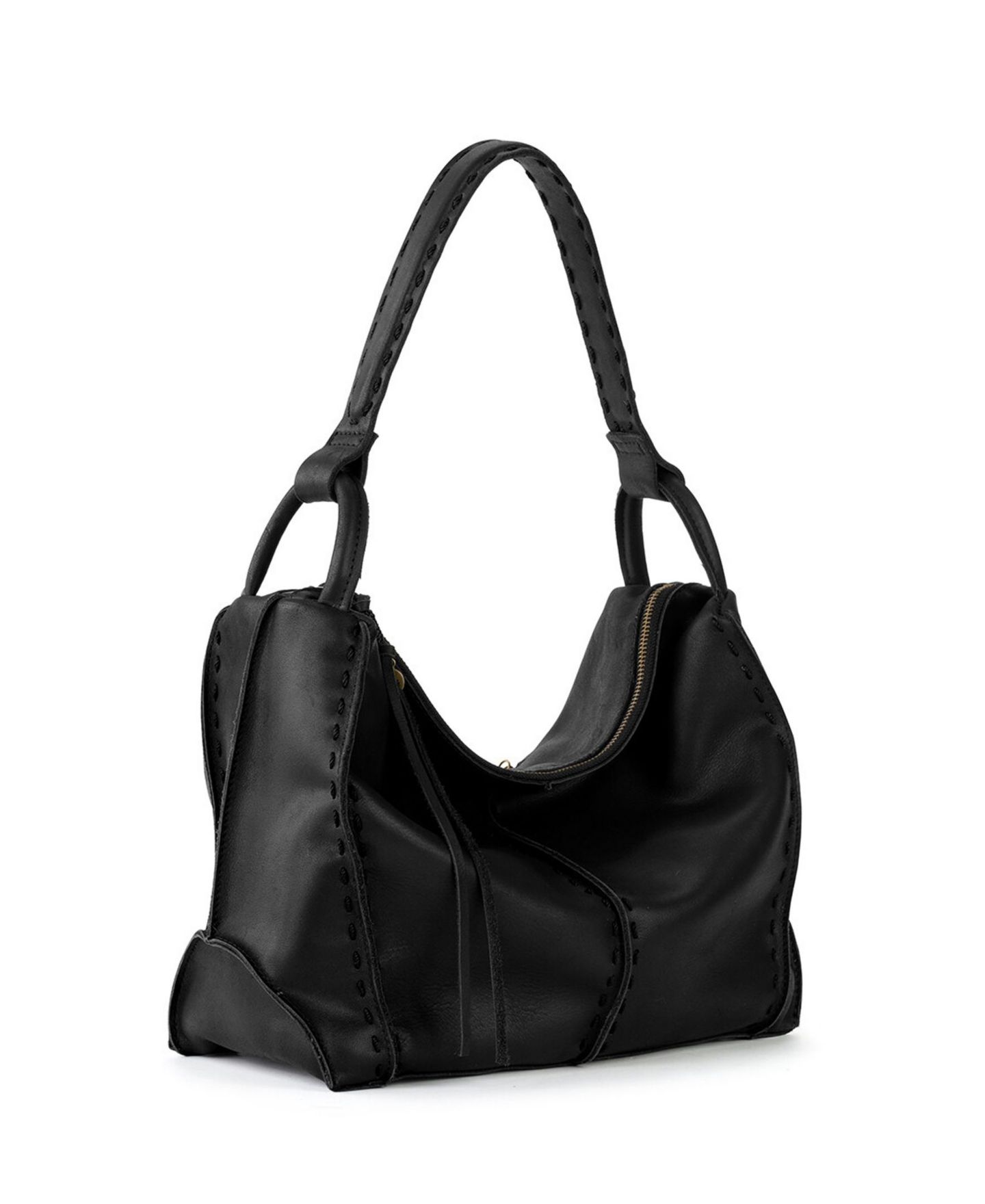 Женская сумка The Sak Los Feliz Leather Medium Hobo, цвет: Чёрный — фото 3
