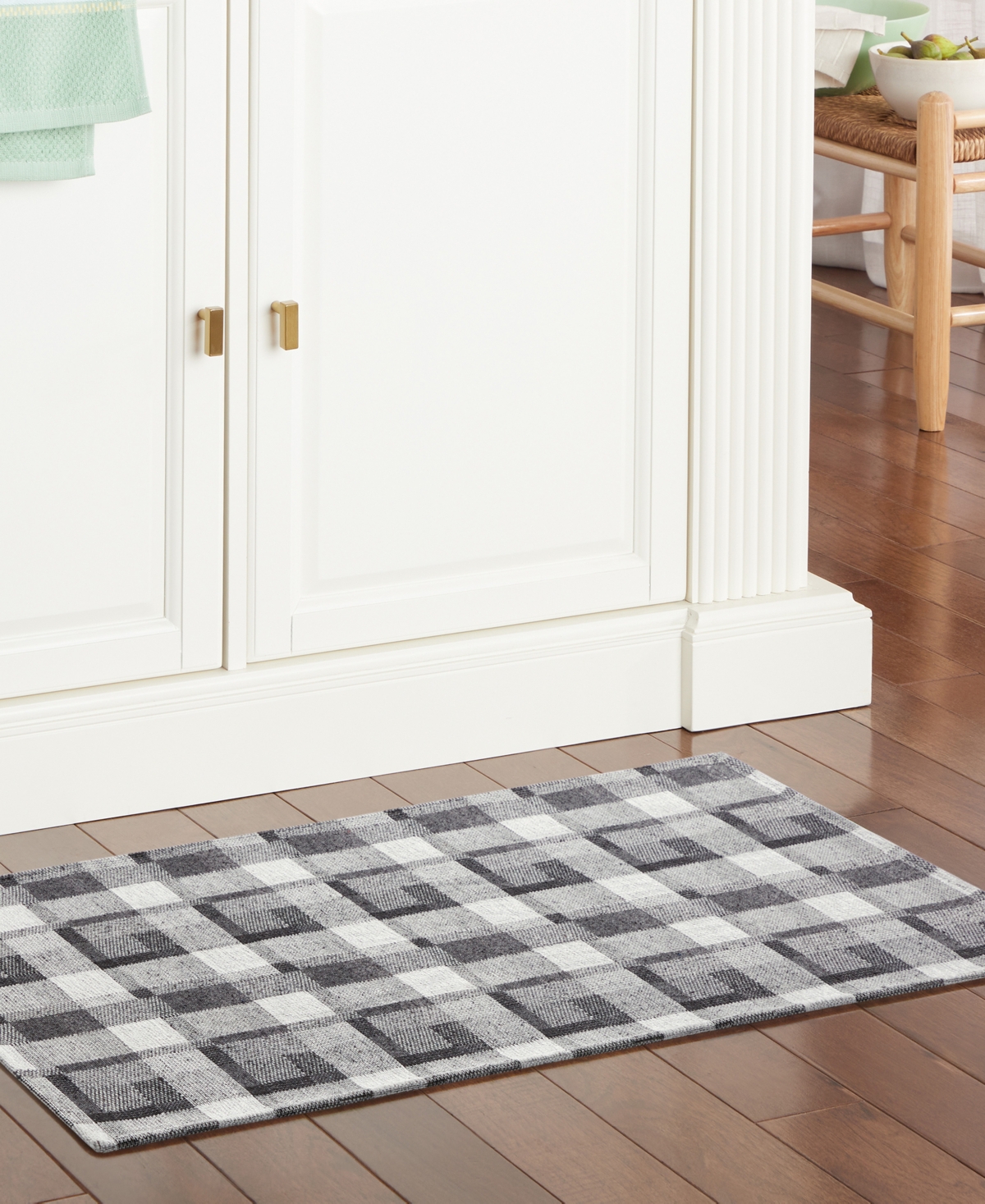 Martha Stewart Stella Plaid 3' Area Rug - Gray
