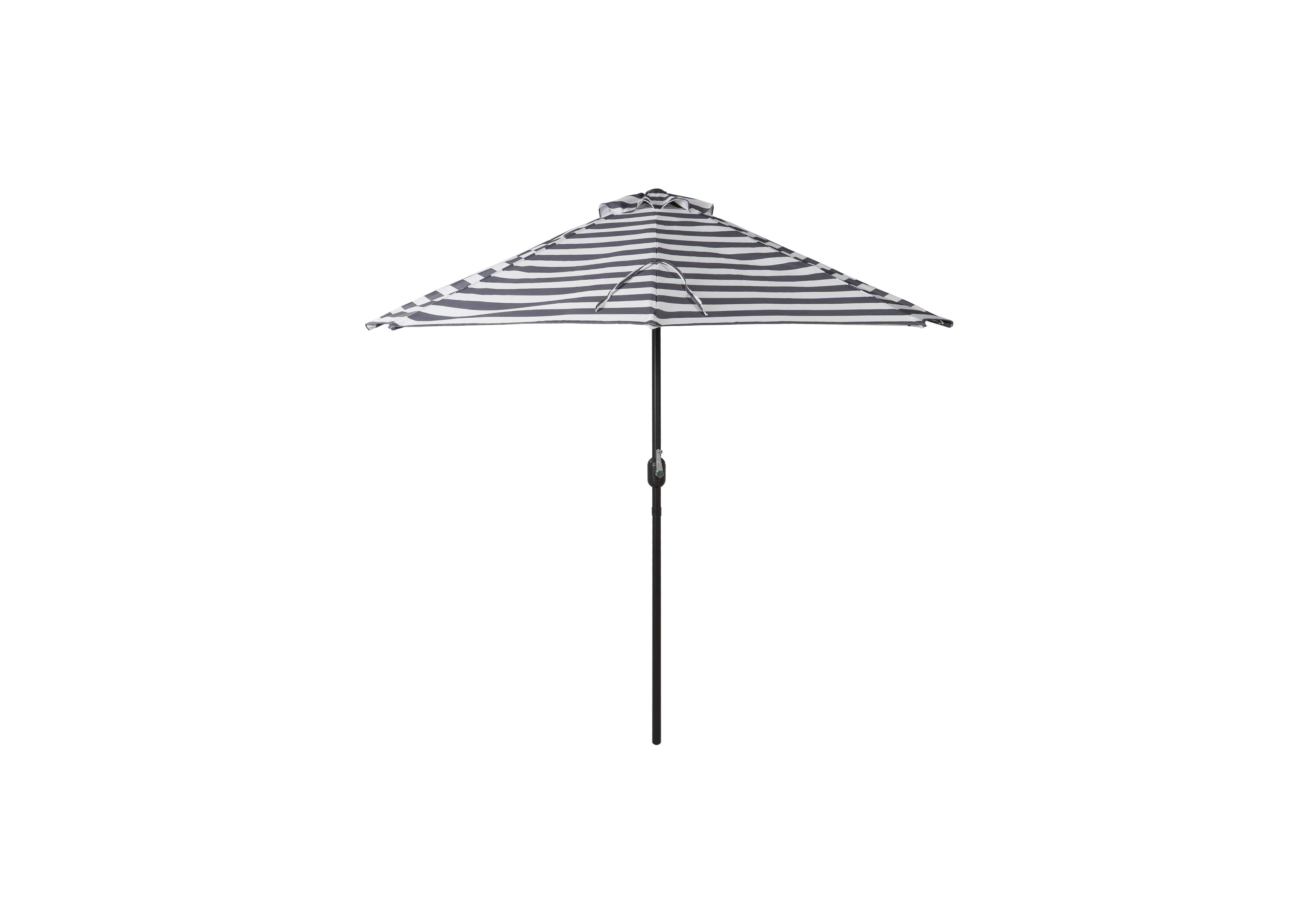 9 Ft Outdoor Patio Half Market Umbrella with Crank