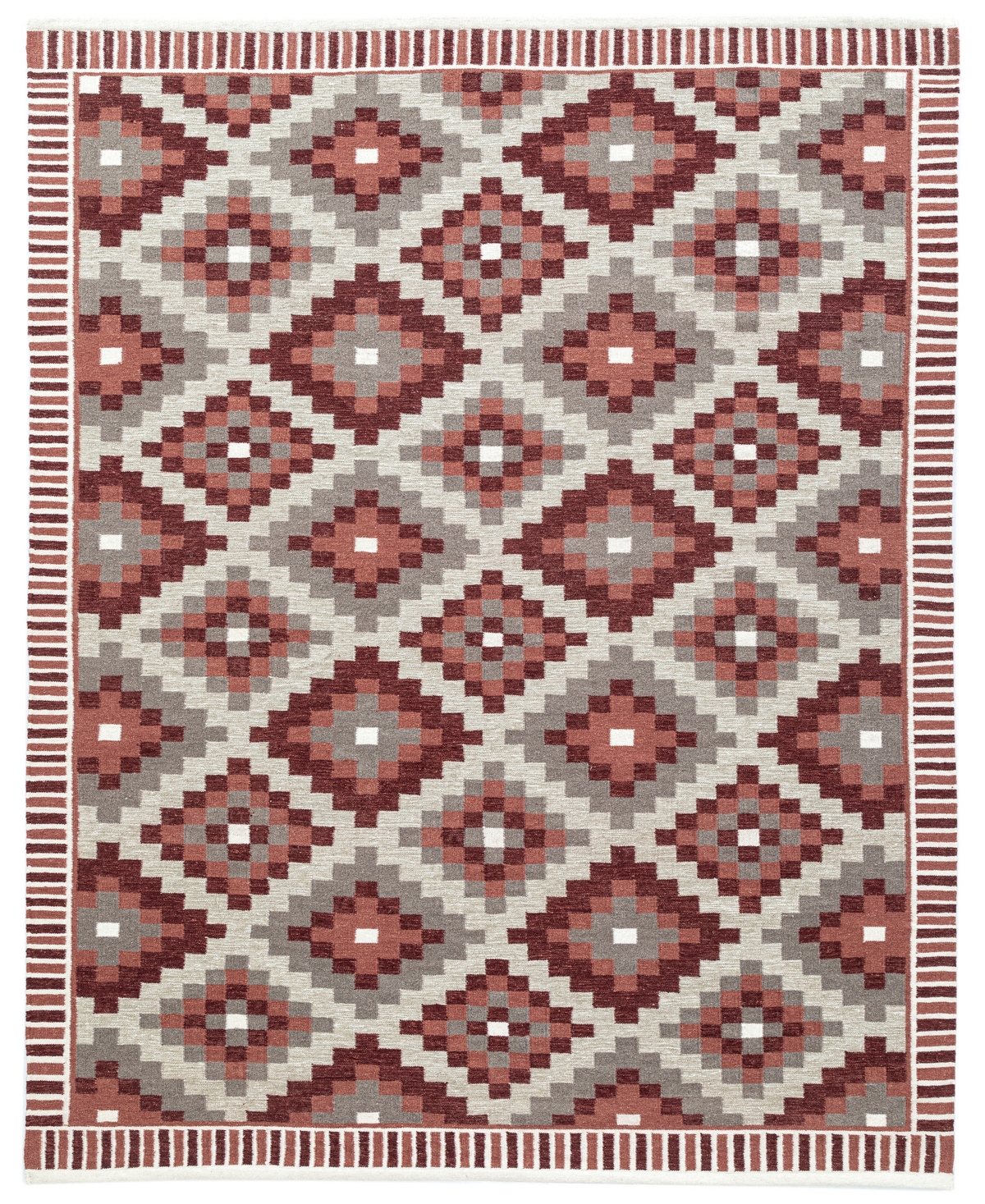 NuStory The Weekend Mosaic 7'6in x 9'6in Area Rug - Red