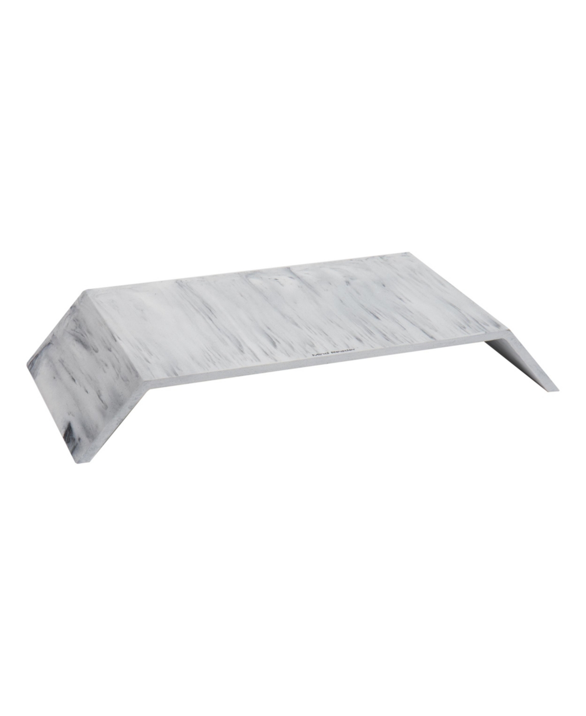 Mind Reader Marbella Collection, Monitor Stand, Office, Resin In White