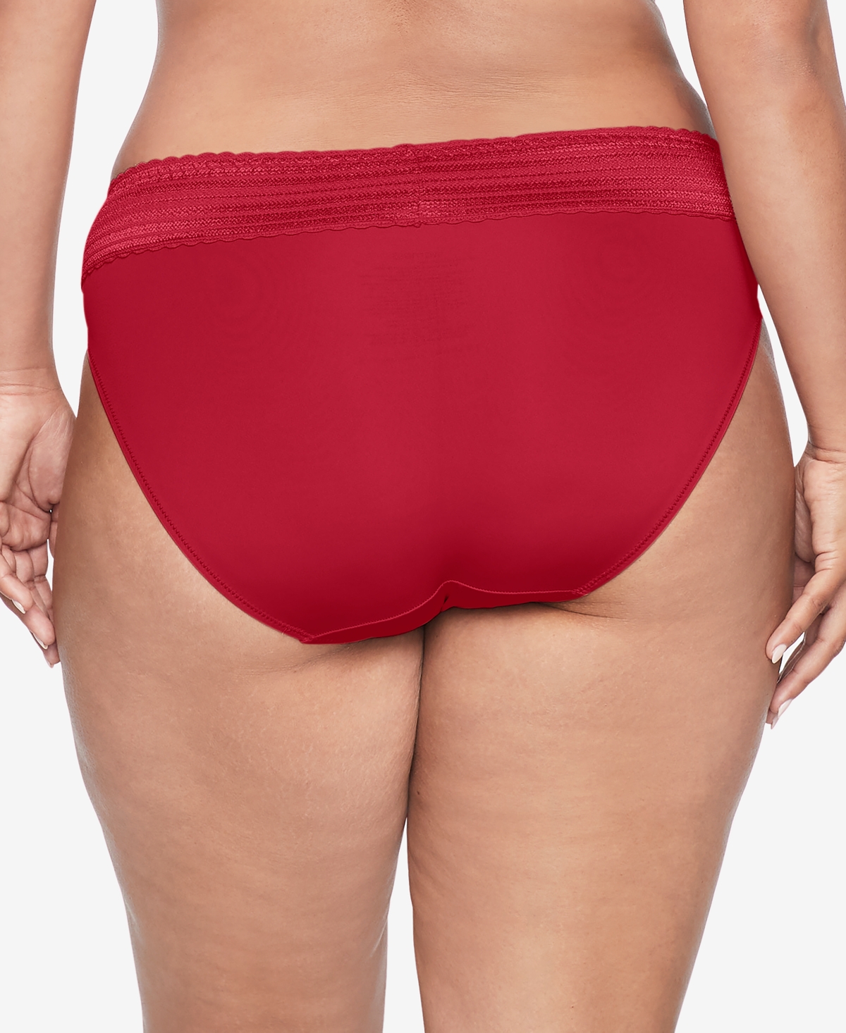 WARNER'S WARNERS NO PINCHING NO PROBLEMS DIG-FREE COMFORT WAIST WITH LACE MICROFIBER HI-CUT 5109 