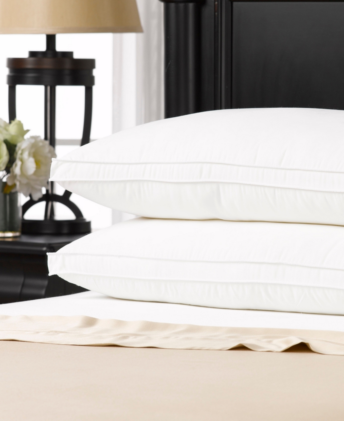 Ella Jayne Gusseted Soft Plush Down Alternative Stomach Sleeper 2-Pack Pillow