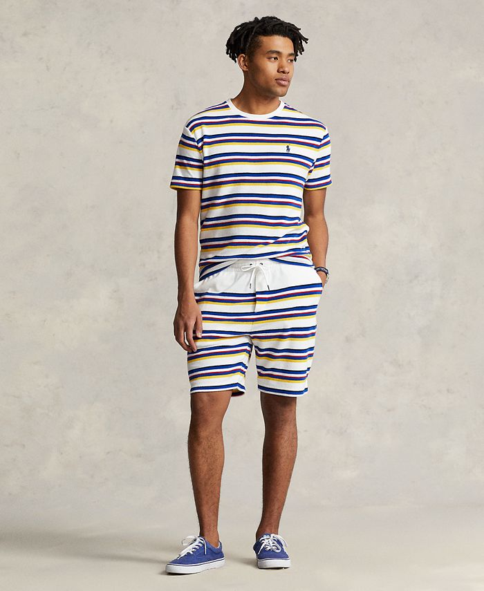 Polo Ralph Lauren Men's 8-Inch Striped Terry Shorts - Macy's