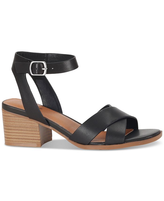 Macy's black store dress sandals
