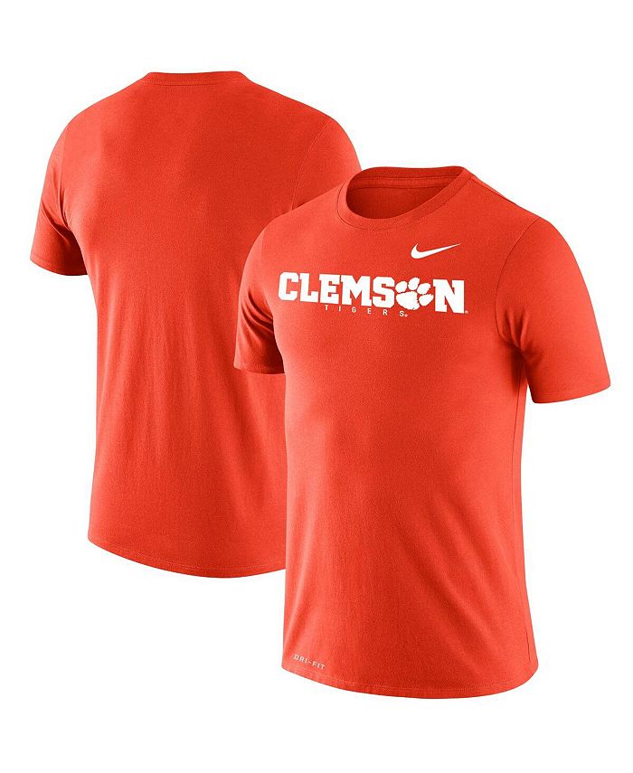 Men's Nike Orange Clemson Tigers Logo Club Pullover Hoodie