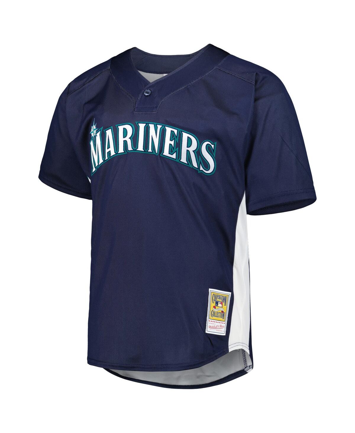 Men's Mitchell & Ness Ken Griffey Jr.Seattle Mariners Cooperstown Collection Mesh Batting Practice Jersey - Navy