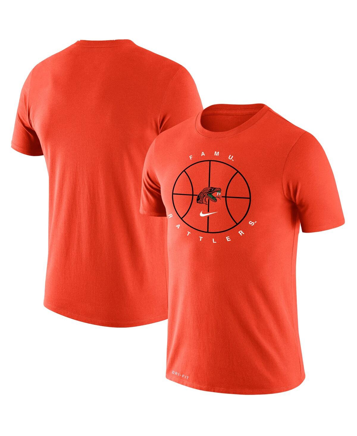 Men's NikeFlorida A&M Rattlers Basketball Icon Legend Performance T-shirt - Orange