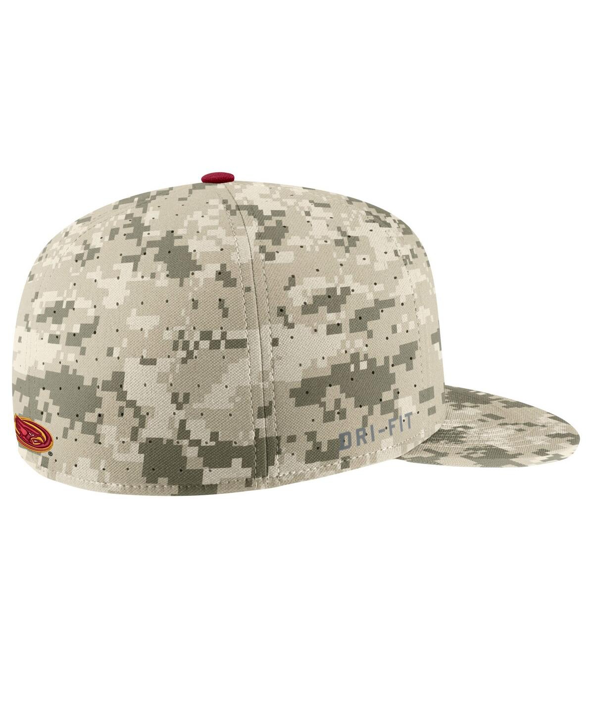Men's NikeIowa State Cyclones Aero True Baseball Performance Fitted Hat - Camo
